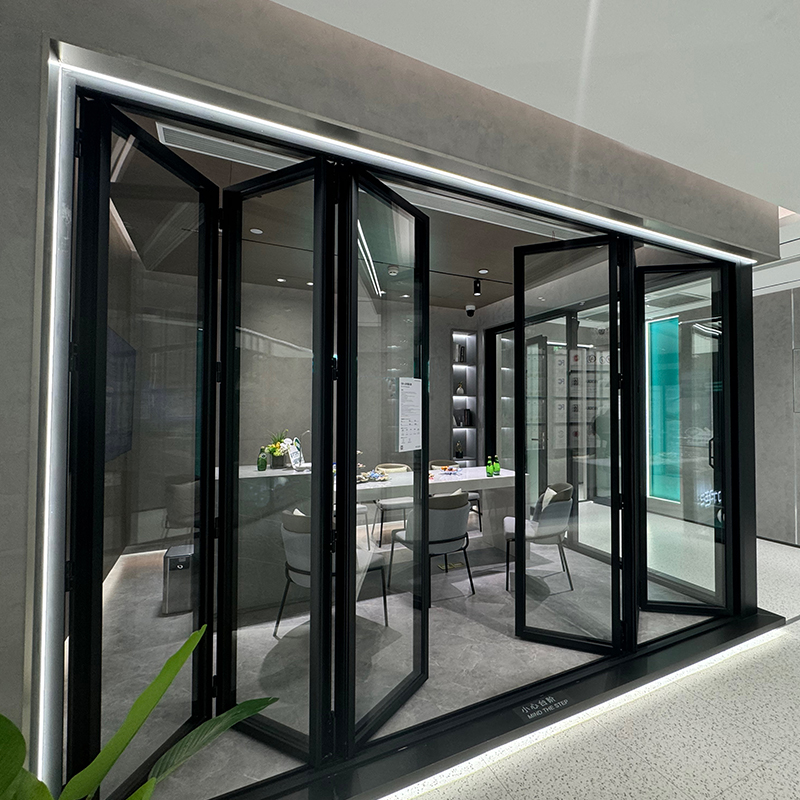 Puerta plegable de aluminio de alto rendimiento RG-STR52